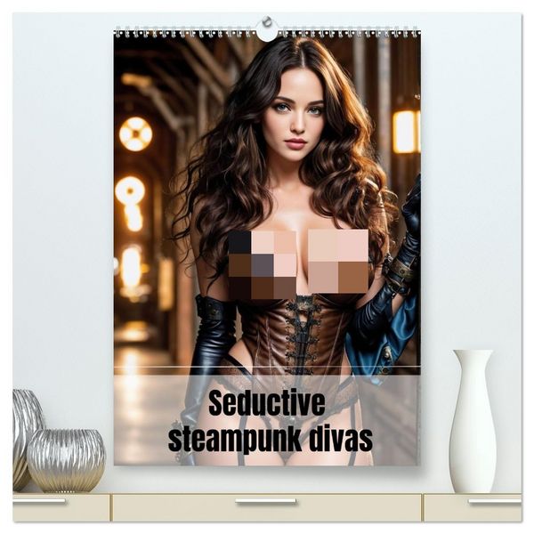 Produktbild: Seductive steampunk divas (High Quality Premium Wall Calendar 2026 DIN A2 portrait),CALVENDO 12 Month Wall Calendar