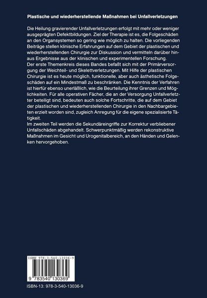 Produktbild: Plastische und wiederherstellende Ma&szlig;nahmen bei Unfallverletzungen