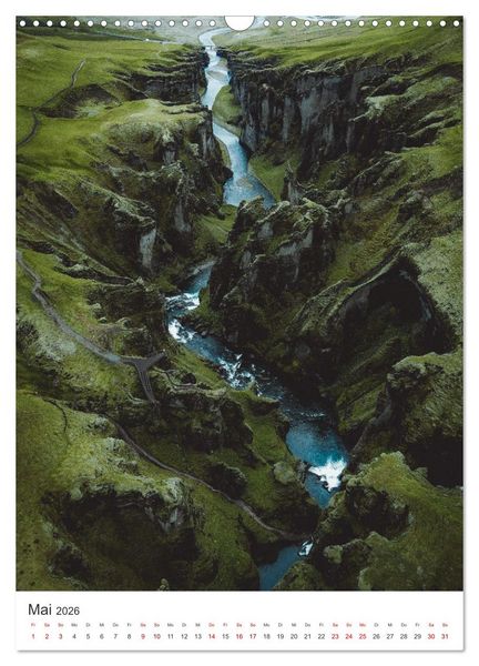 Produktbild: Ein Roadtrip durch Island (Wandkalender 2026 DIN A3 hoch), CALVENDO Monatskalender