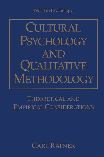 Produktbild: Cultural Psychology and Qualitative Methodology