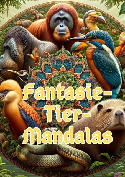 Fantasie-Tier-Mandalas: Kreative Kreaturen malen