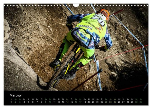 Produktbild: Downhill Racing 2026 (Wandkalender 2026 DIN A3 quer), CALVENDO Monatskalender