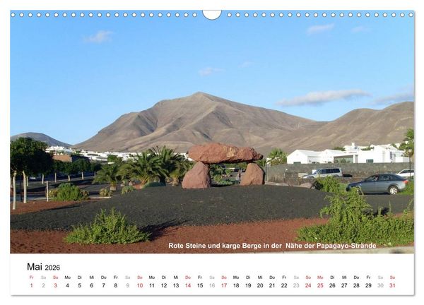 Produktbild: Die Canarischen Inseln - Lanzarote (Wandkalender 2026 DIN A3 quer), CALVENDO Monatskalender