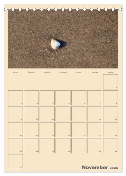 Produktbild: Usedom Ostsee - Terminplaner (Tischkalender 2026 DIN A5 hoch), CALVENDO Monatskalender