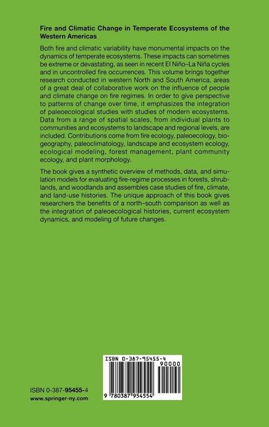 Produktbild: Fire and Climatic Change in Temperate Ecosystems of the Western Americas