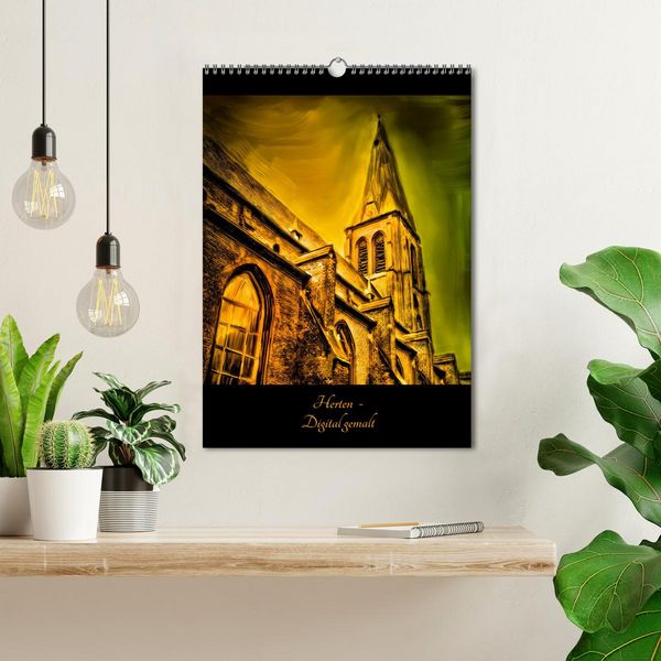 Produktbild: Herten - Digital gemalt (Wandkalender 2026 DIN A3 hoch), CALVENDO Monatskalender