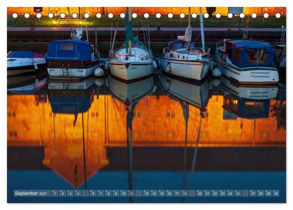 Produktbild: Nordfriesland dunkelbunt &ndash; zwischen T&ouml;nning und Sankt Peter-Ording (Tischkalender 2027 DIN A5 quer), CALVENDO Monatskalender