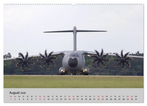 Produktbild: Transportflugzeug Airbus A400M Atlas (hochwertiger Premium Wandkalender 2026 DIN A2 quer), Kunstdruck in Hochglanz