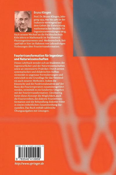 Produktbild: Fouriertransformation f&uuml;r Ingenieur- und Naturwissenschaften