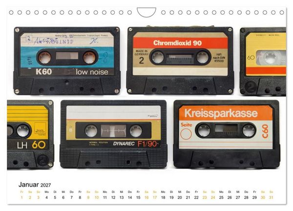 Produktbild: Audio Tapes (Wandkalender 2027 DIN A4 quer), CALVENDO Monatskalender
