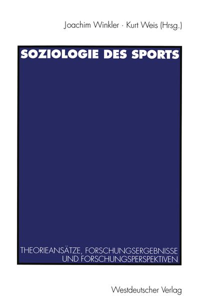 Produktbild: Soziologie des Sports