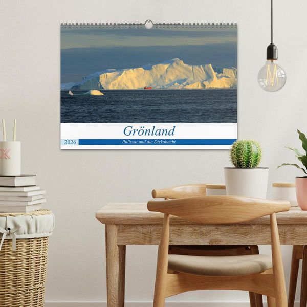 Produktbild: Gr&ouml;nland - Ilulissat und die Diskobucht (Wandkalender 2026 DIN A3 quer), CALVENDO Monatskalender