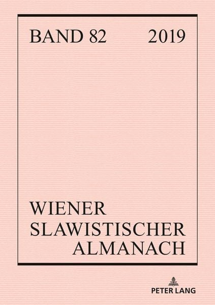 Produktbild: Wiener Slawistischer Almanach Band 82/2019