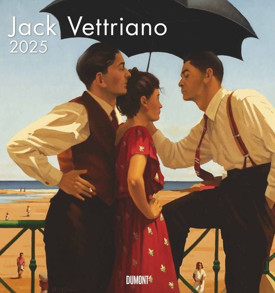 DUMONT - Jack Vettriano 2025 Wandkalender, 45x48cm, Kunstkalender mit einer großen Fangemeinde, mit ausgewählten Gemälde