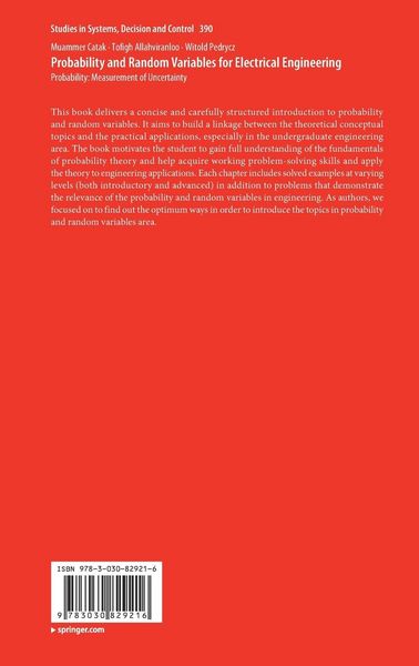 Produktbild: Probability and Random Variables for Electrical Engineering
