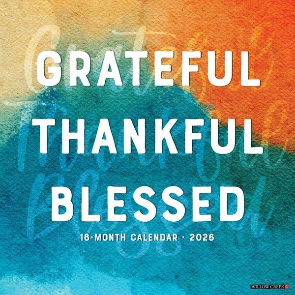 Produktbild: Grateful, Thankful, Blessed 2026 Wall Calendar