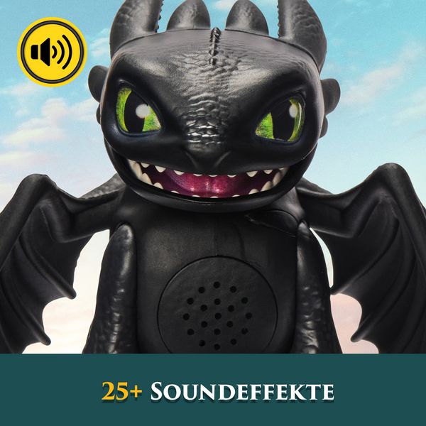 Produktbild: Drachenz&auml;hmen leicht gemacht - Interaktiver Mini-Drache Ohnezahn, Figur mit Soundeffekten&nbsp;