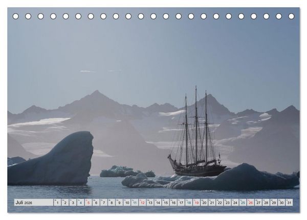 Produktbild: Bezauberndes, eisiges Gr&ouml;nland (Tischkalender 2026 DIN A5 quer), CALVENDO Monatskalender