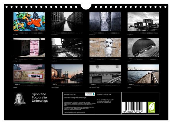 Produktbild: Spontane Fotografie Unterwegs (Wandkalender 2026 DIN A4 quer), CALVENDO Monatskalender