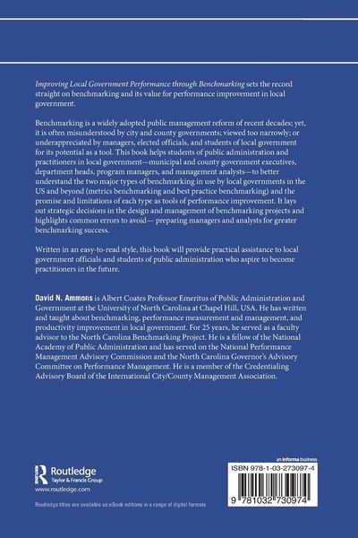 Produktbild: Improving Local Government Performance through Benchmarking