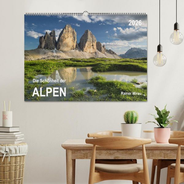 Produktbild: Die Sch&ouml;nheit der Alpen (Wandkalender 2026 DIN A2 quer), CALVENDO Monatskalender