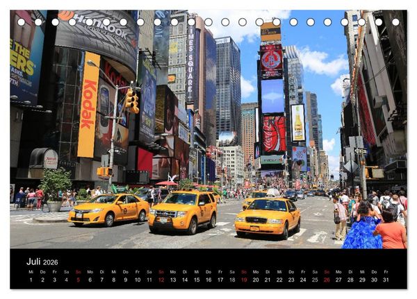 Produktbild: New York City (Tischkalender 2026 DIN A5 quer), CALVENDO Monatskalender