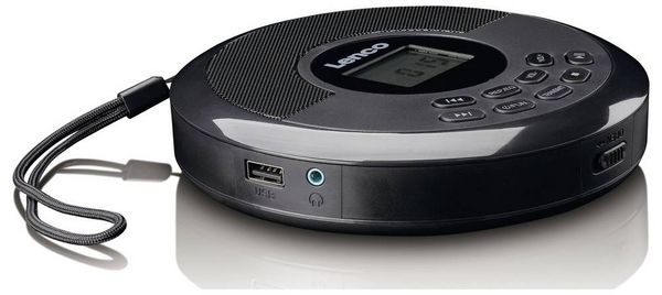 Produktbild: Lenco CD-340BK Tragbarer CD-Player CD, CD-R, CD-RW, MP3, CD, CD-R, CD-RW, MP3 Schwarz
