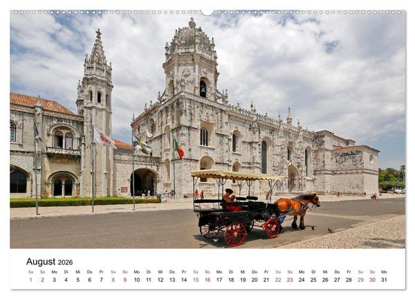 Produktbild: Lissabon Highlights von Petrus Bodenstaff (hochwertiger Premium Wandkalender 2026 DIN A2 quer), Kunstdruck in Hochglanz