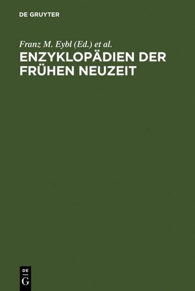 Produktbild: Enzyklop&auml;dien der Fr&uuml;hen Neuzeit