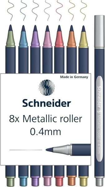 Produktbild: Schneider Metallic Rollerball Paint-It 050, 0.4mm, 8er Set