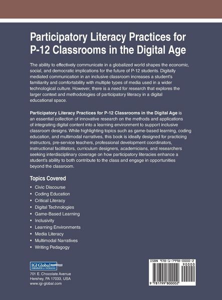 Produktbild: Participatory Literacy Practices for P-12 Classrooms in the Digital Age