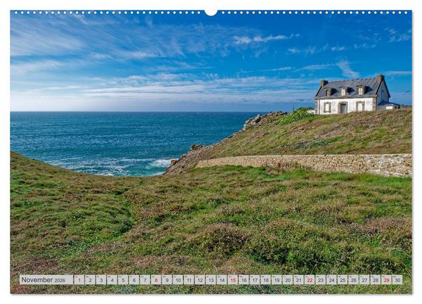 Produktbild: Cote Sauvage. Wilde Atlantikk&uuml;ste der Bretagne. (Wandkalender 2026 DIN A2 quer), CALVENDO Monatskalender