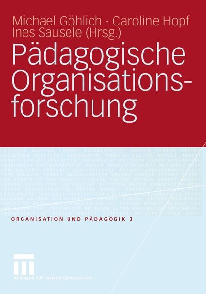 Produktbild: P&auml;dagogische Organisationsforschung