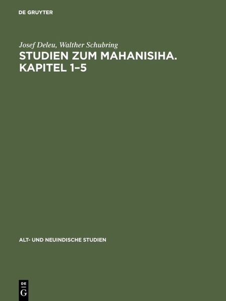 Produktbild: Studien zum Mahanisiha. Kapitel 1&ndash;5