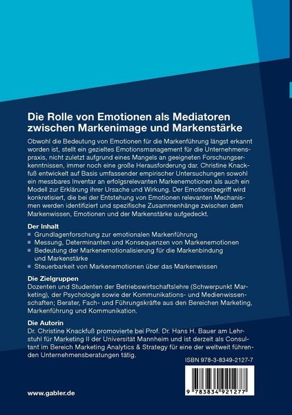 Produktbild: Die Rolle von Emotionen als Mediatoren zwischen Markenimage und Markenst&auml;rke