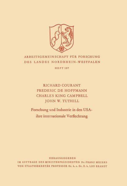Produktbild: Forschung und Industrie in den USA - ihre internationale Verflechtung