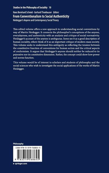 Produktbild: From Conventionalism to Social Authenticity