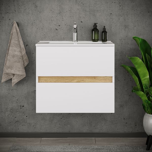Produktbild: 2 tlg. Badm&ouml;bel-Set mit Waschbecken Cosila-I 61 cm