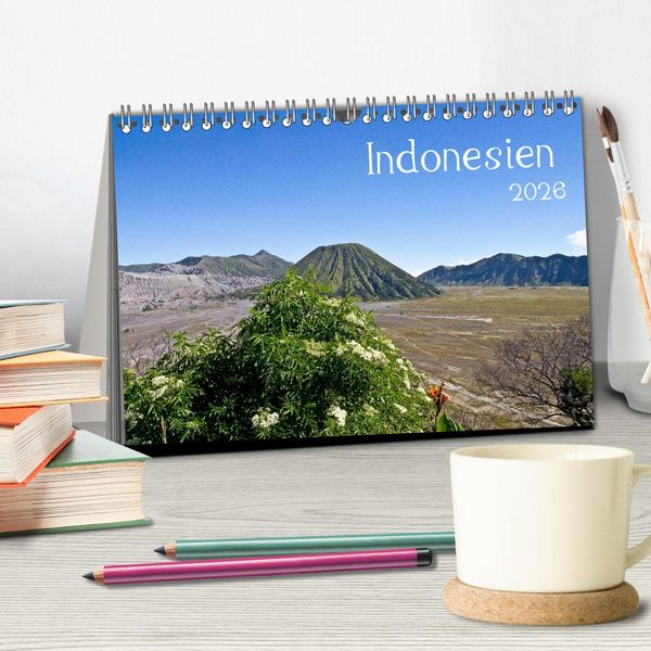 Produktbild: Indonesien (Tischkalender 2026 DIN A5 quer), CALVENDO Monatskalender