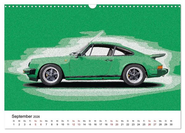 Produktbild: Car Art Edition Sportwagenlegenden (Wandkalender 2026 DIN A3 quer), CALVENDO Monatskalender
