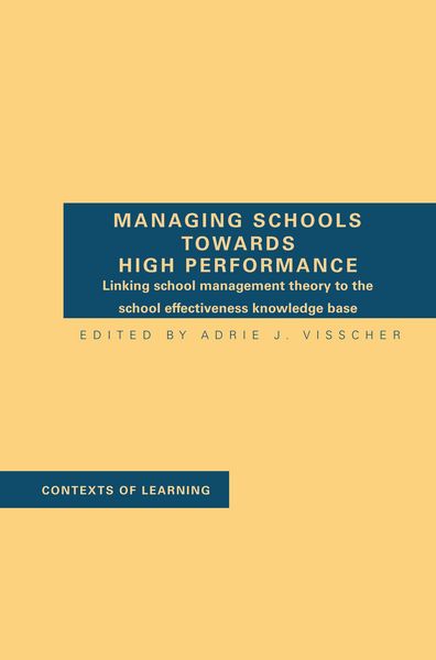 Produktbild: Managing Schools Towards High Performance