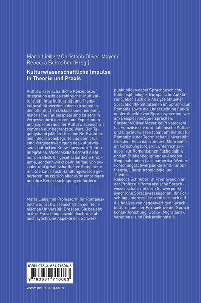 Produktbild: Kulturwissenschaftliche Impulse in Theorie und Praxis