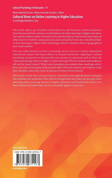 Produktbild: Cultural Views on Online Learning in Higher Education