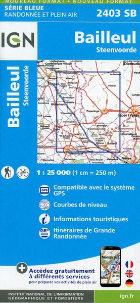 Produktbild: Bailleul.Steenvoorde 1:25 000