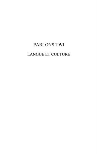 Produktbild: Parlons twi