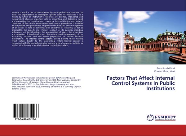 Produktbild: Factors That Affect Internal Control Systems In Public Institutions
