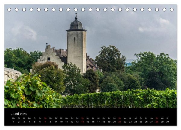Produktbild: Sommerach - Perle der Mainschleife (Tischkalender 2026 DIN A5 quer), CALVENDO Monatskalender