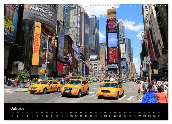 Produktbild: New York City (Wandkalender 2026 DIN A2 quer), CALVENDO Monatskalender