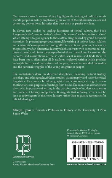 Produktbild: The common writer in modern history