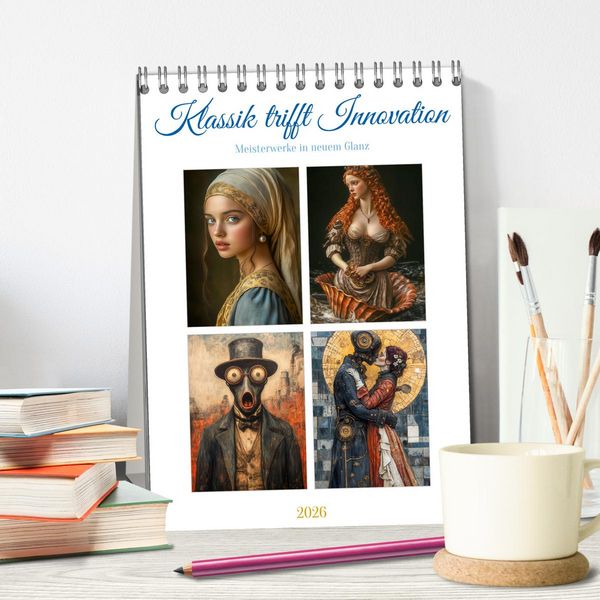 Produktbild: Klassik trifft Innovation (Tischkalender 2026 DIN A5 hoch), CALVENDO Monatskalender